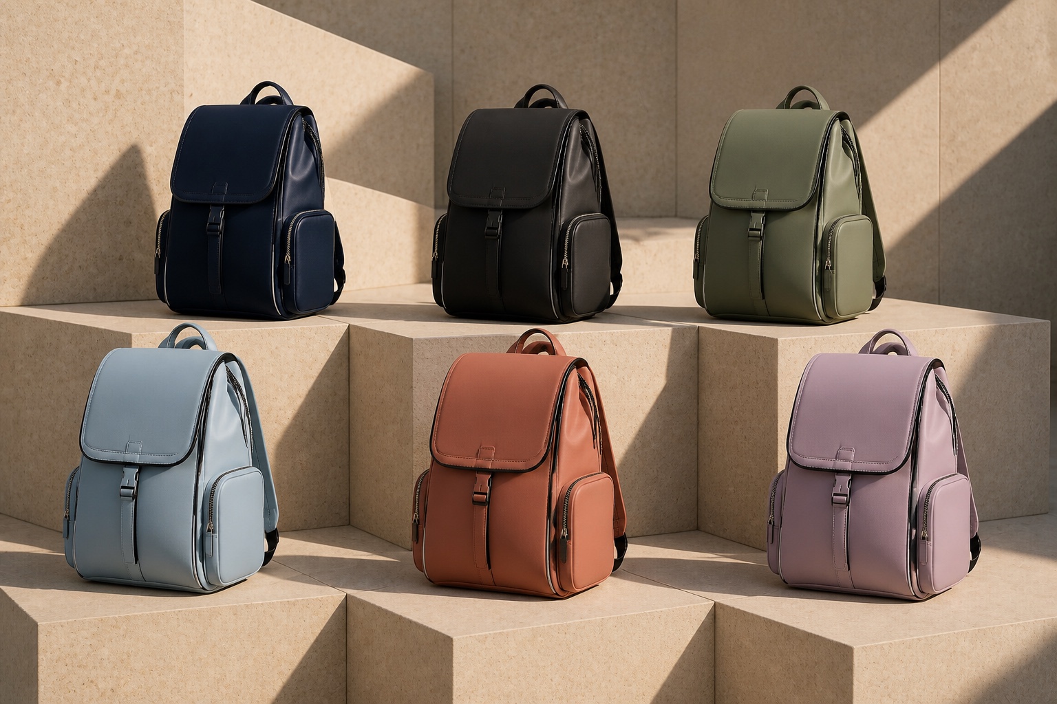 Six-colour Aurelio backpack collection